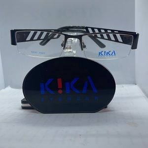 Brand New Mens Eyeglass Frame by Kika Eyewear Vintage style KE201 Gun metal